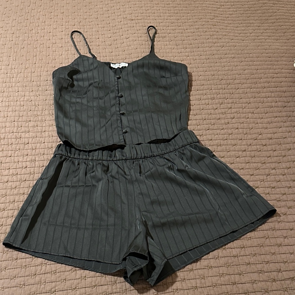 Abercrombie & Fitch Black Pajama Set